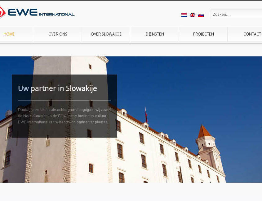 EWE International website screenshot